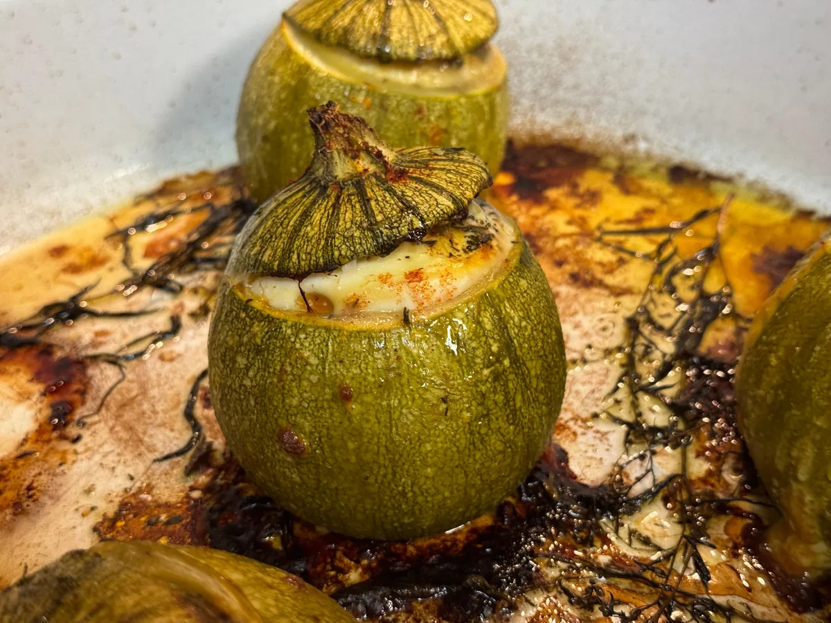 Calabacín Relleno de Atún