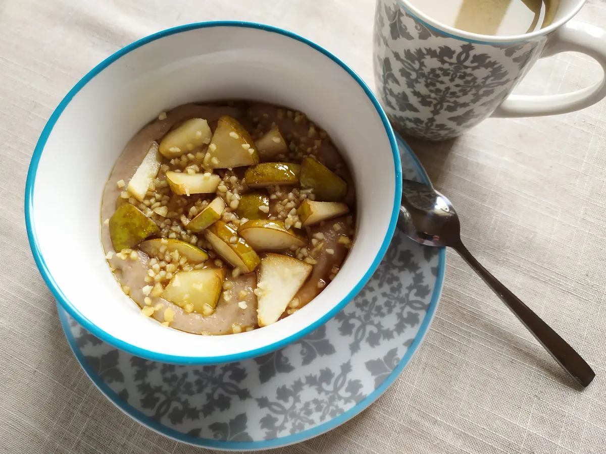 Gachas de Avena (Porridge) con Manzana y Canela