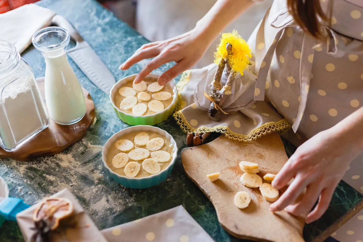 Gofio con Leche y Plátano