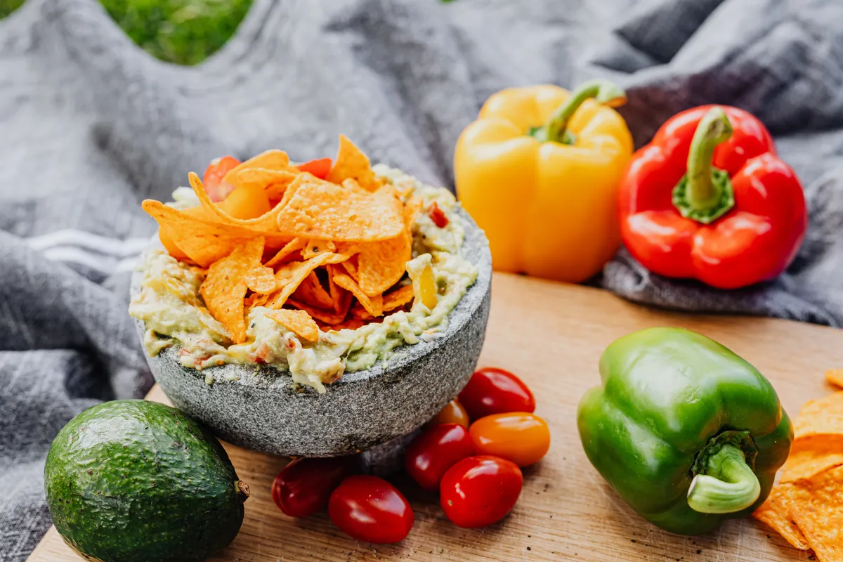 Guacamole con Nachos de Maíz