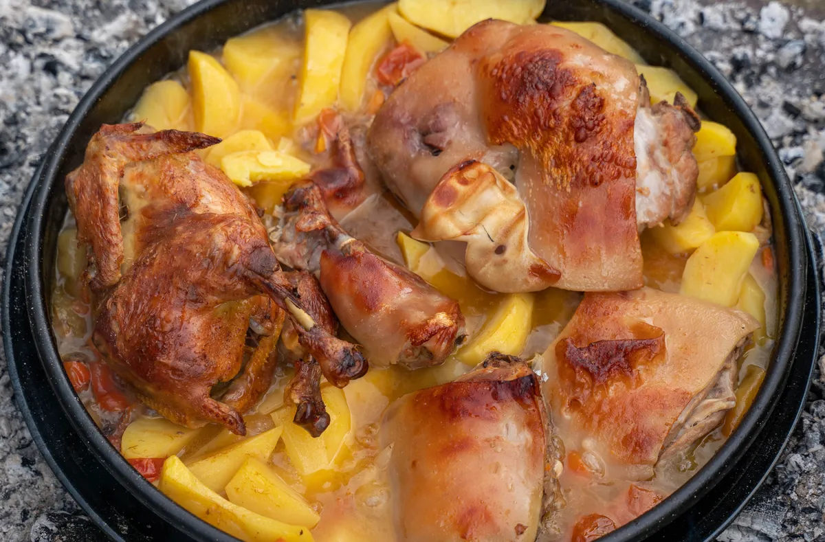 Muslos de Pollo al Horno con Patatas