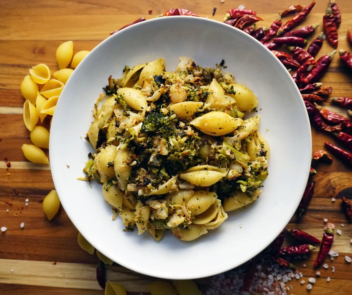 Pasta con Brócoli y Ajo