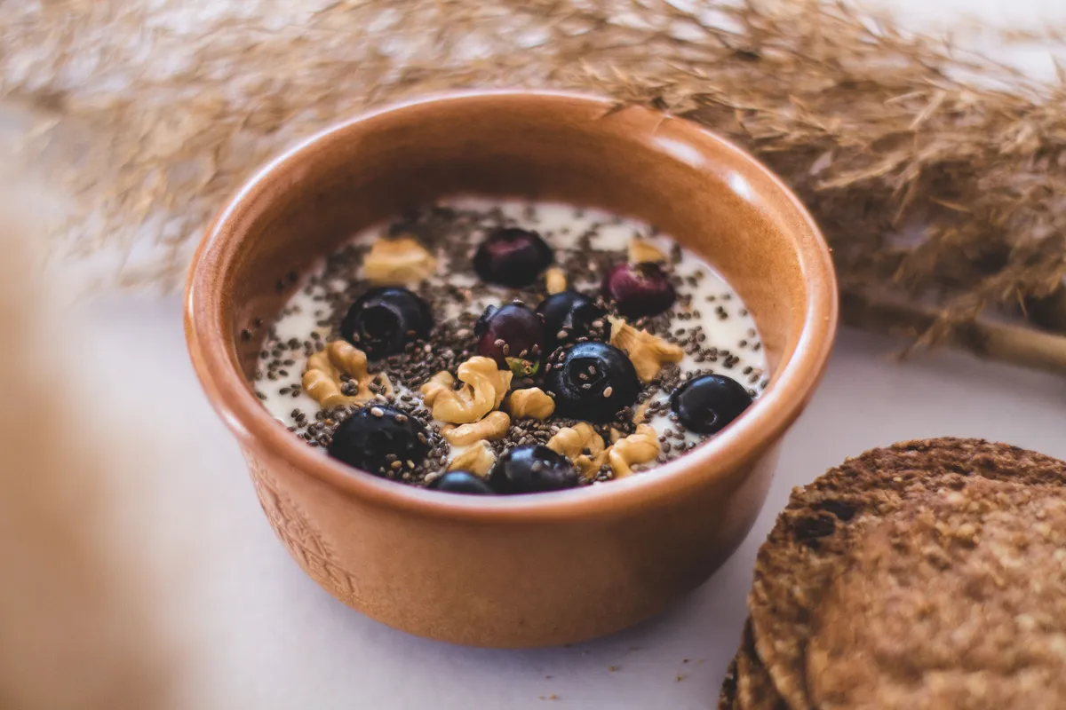 Queso Batido 0% con Arándanos y Nueces