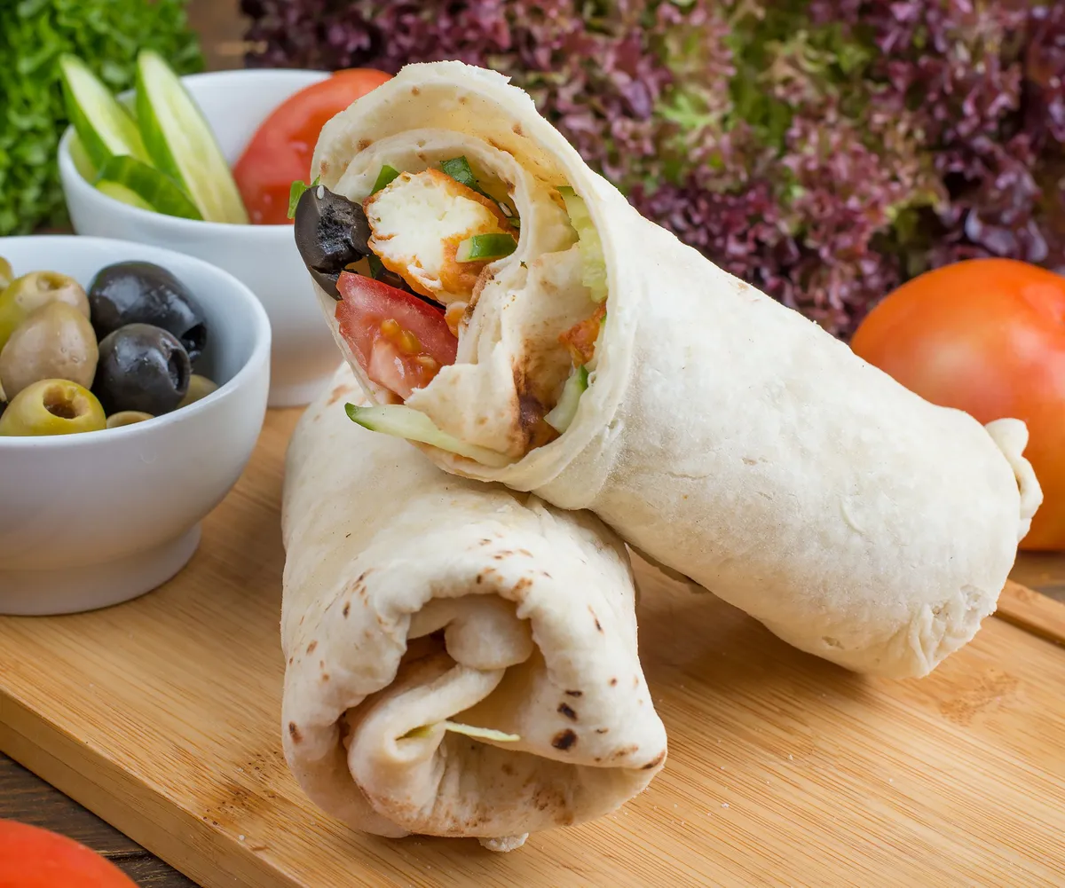 Wrap de Pollo y Verduras